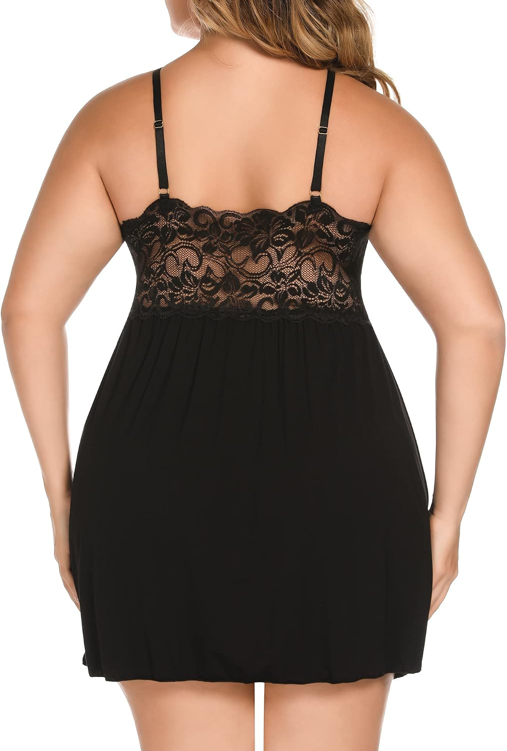 Women's Plus Size Lace Modal Spaghetti Straps