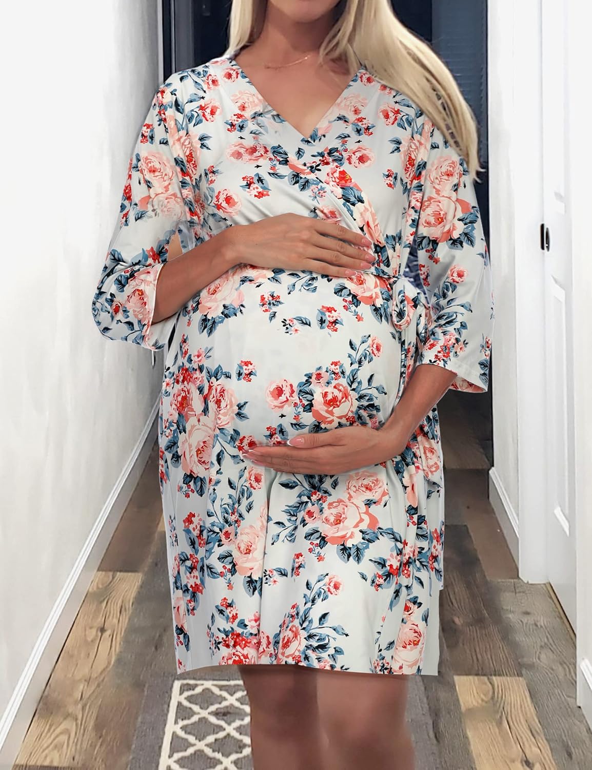 Maternity Hospital Robe, Maternity Room Nursing Robe, Maternity Pajamas