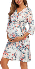Maternity Hospital Robe, Maternity Room Nursing Robe, Maternity Pajamas